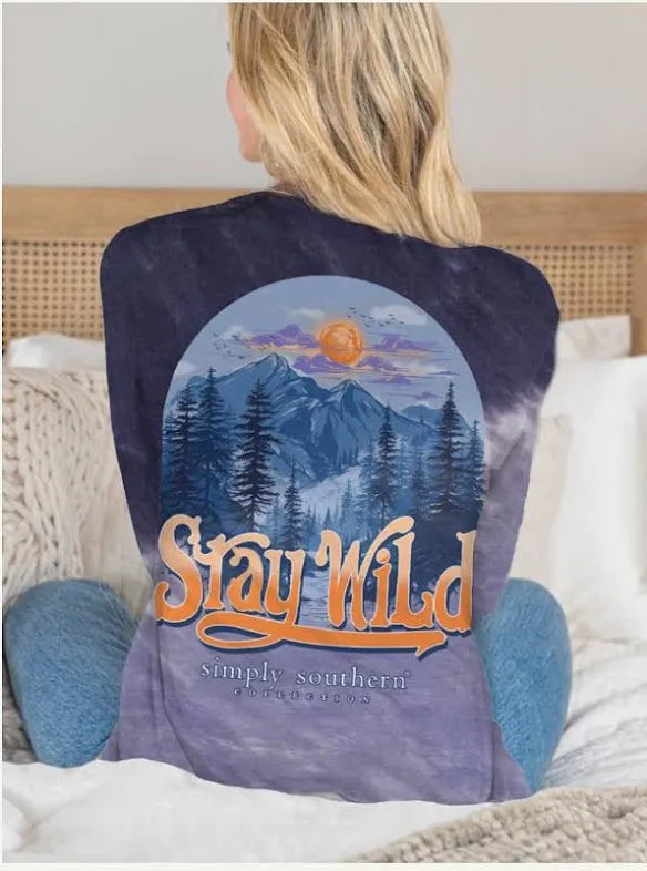Simply Southern Stay Wild Glacier Long Sleeve Tee