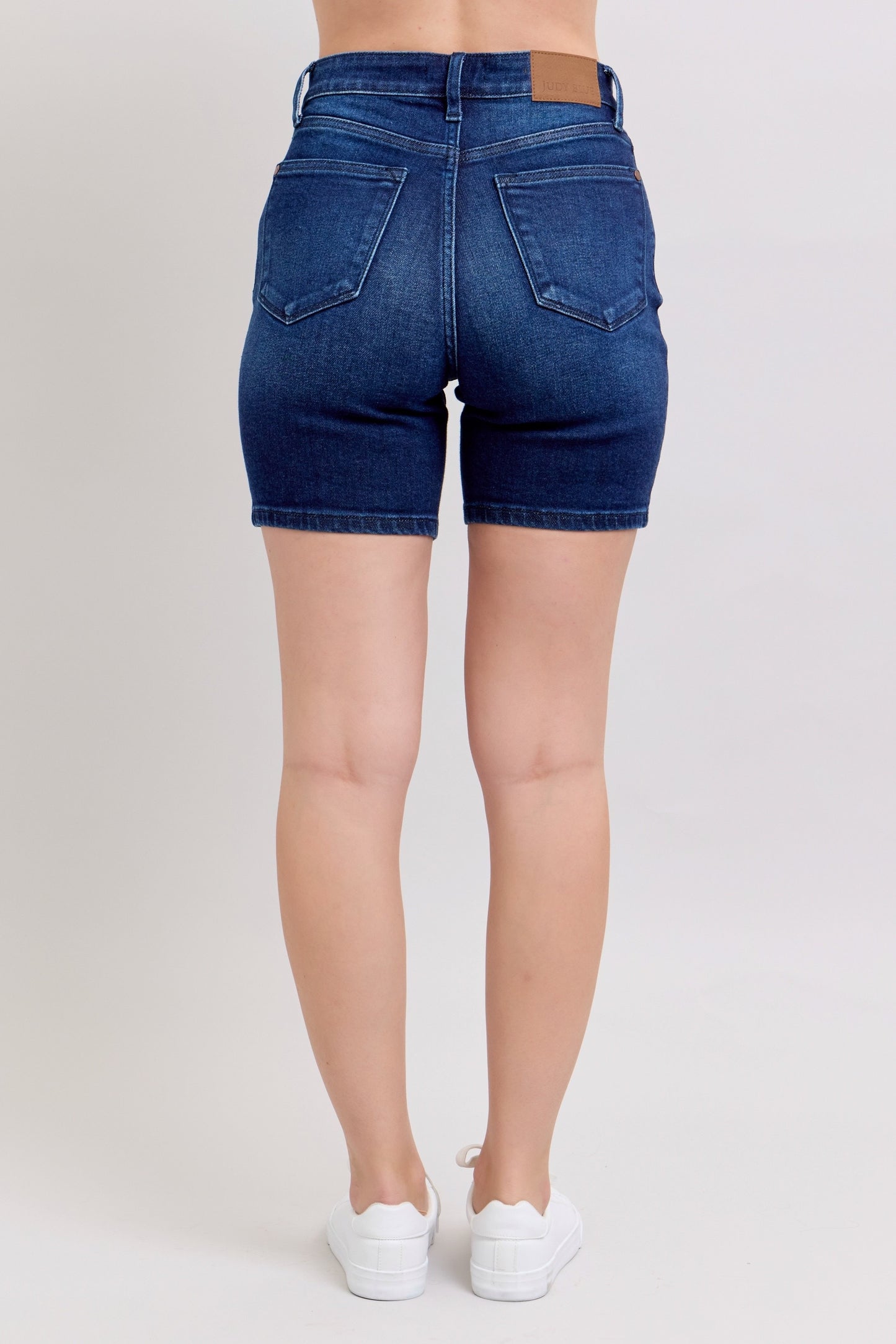 Brooklyn Judy Blue Bermuda Shorts Dark Wash