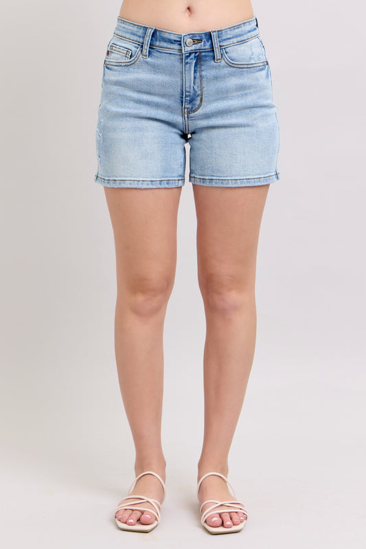 Phoenix Judy Blue Vintage Dad Shorts Medium Wash