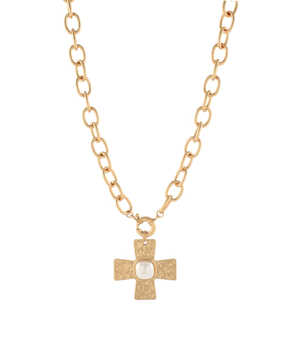Byzantine Cross With Stone Necklace