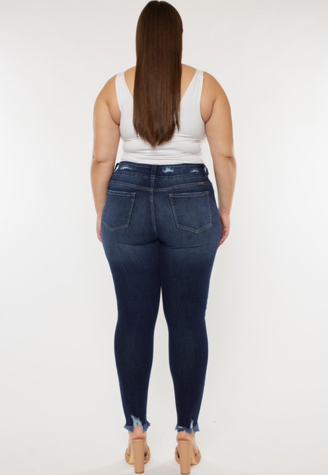 Kinsley KanCan 2 Button Skinny Dark Jeans