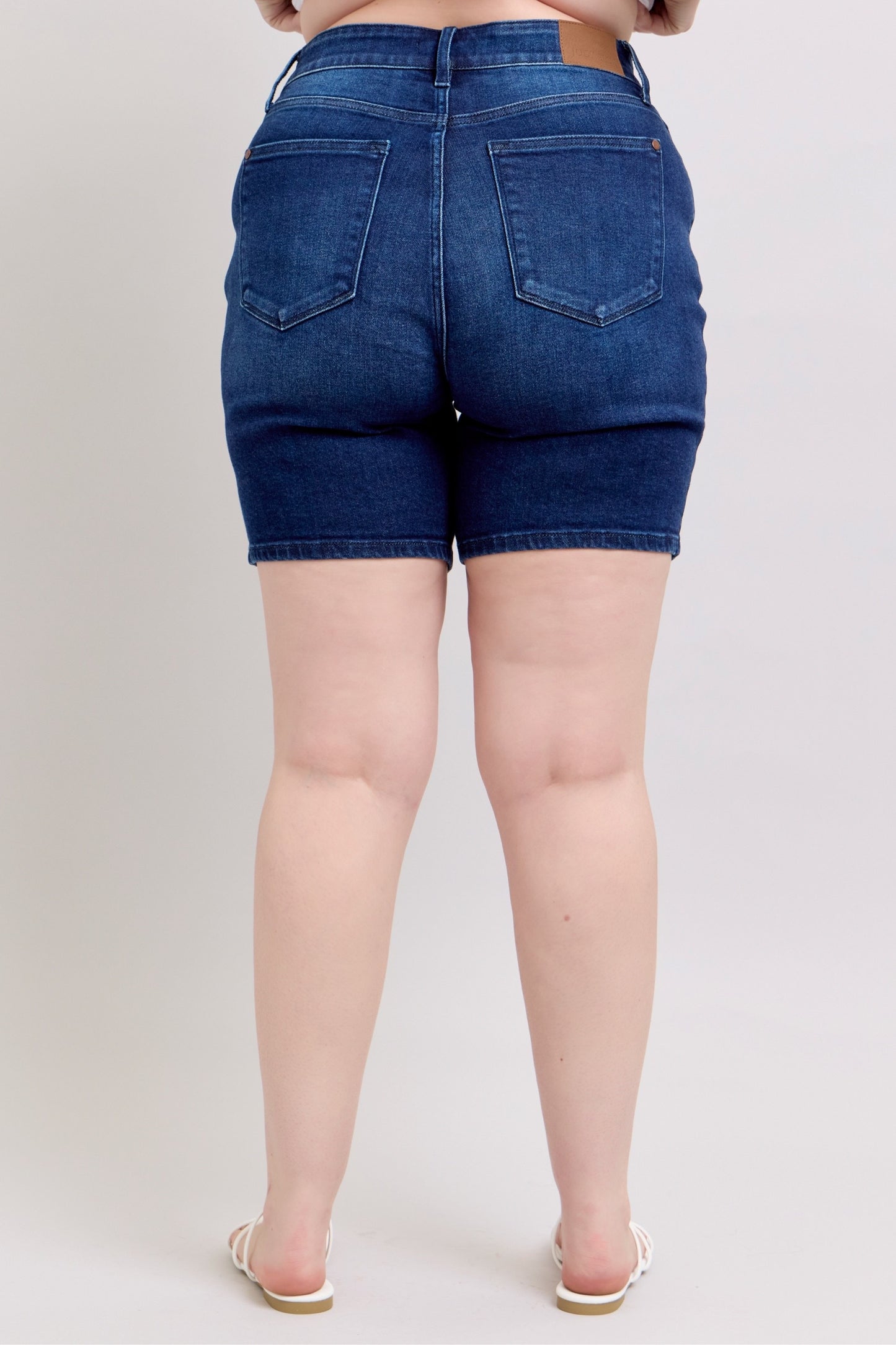 Brooklyn Judy Blue Bermuda Shorts Dark Wash