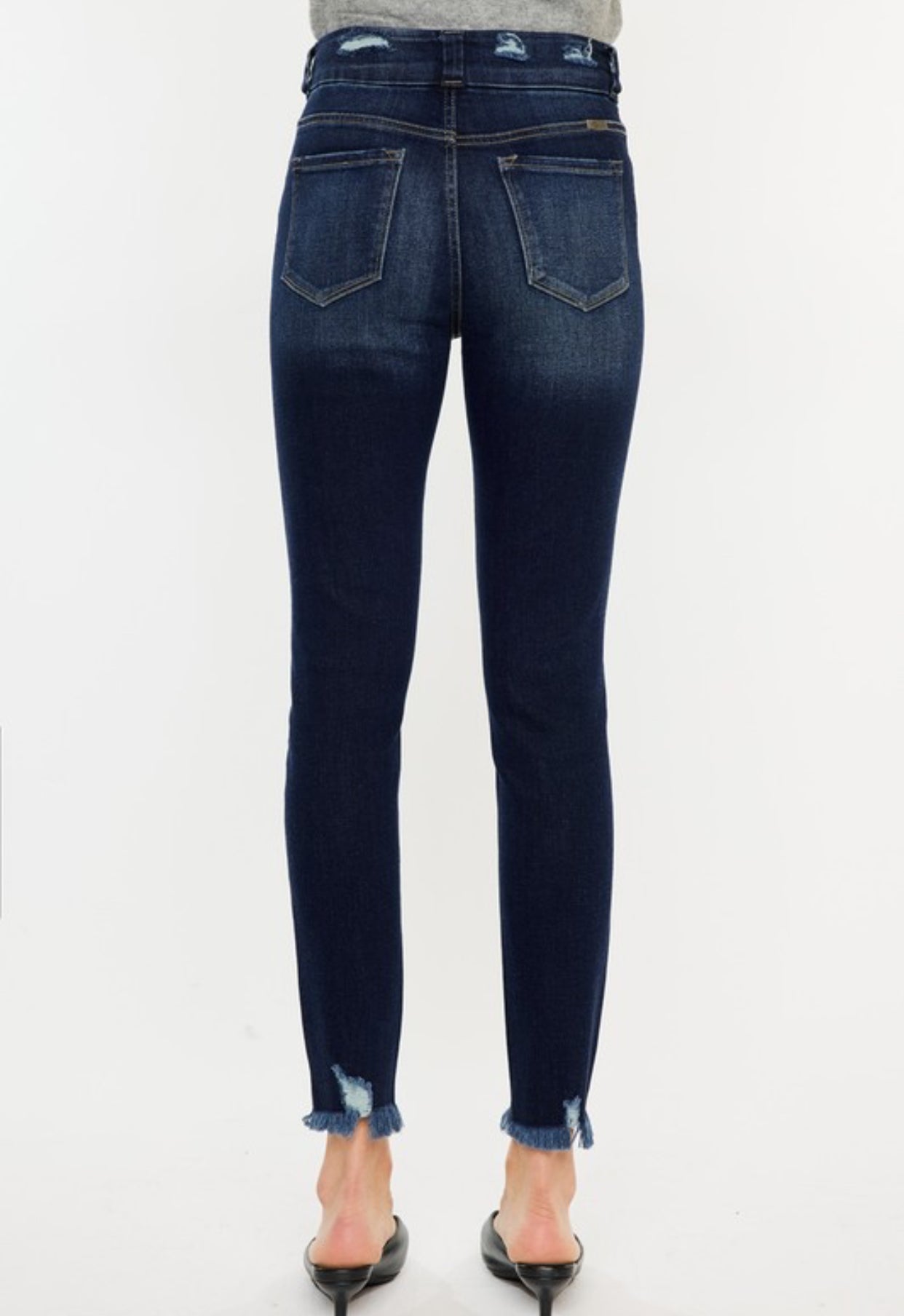 Kinsley KanCan 2 Button Skinny Dark Jeans