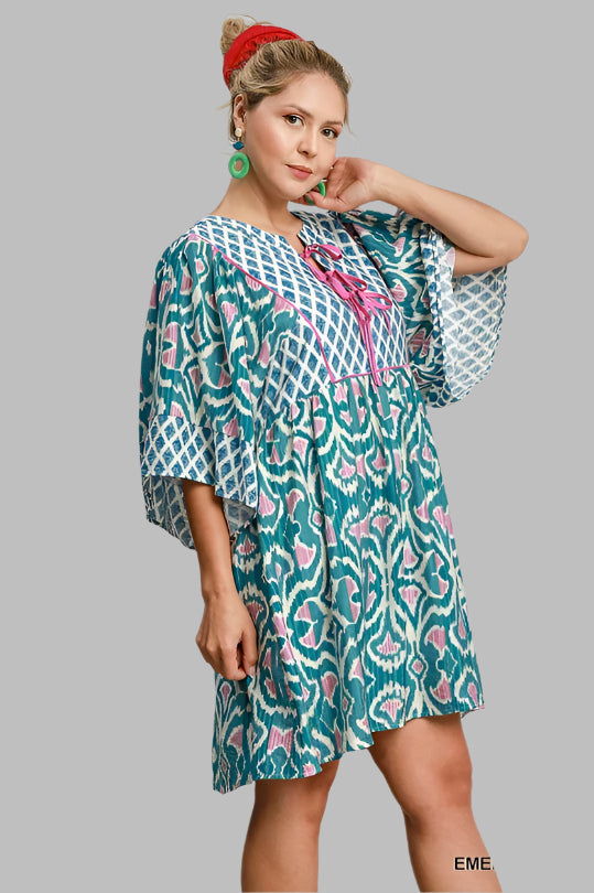 Love Yourself Babydoll Dress Emerald