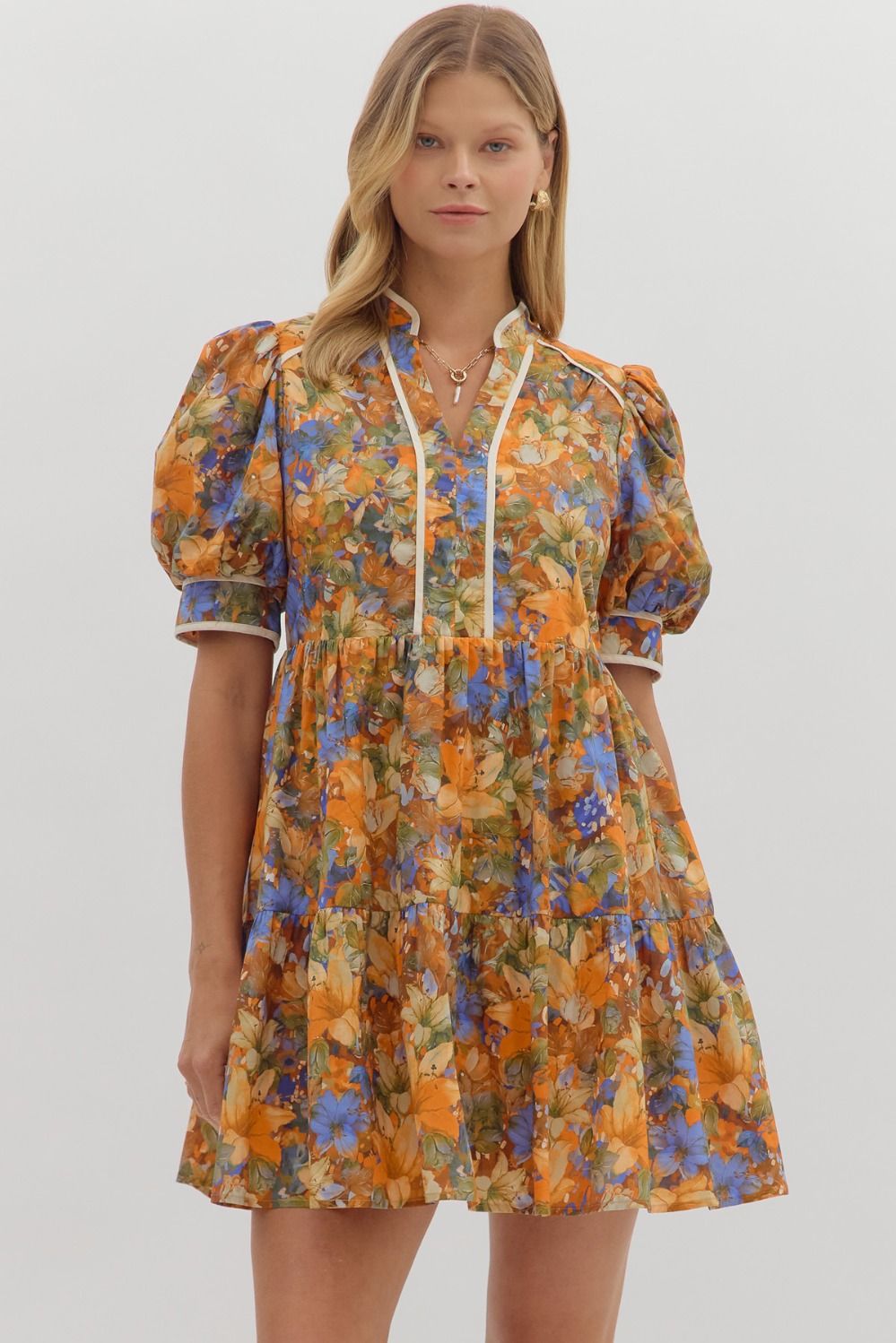 Finley Multi Floral Mini Dress
