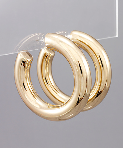 50 MM Thick Open Hoops Gold