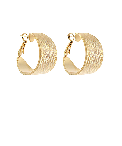 Wide Graduated Gold Dipped Hoops