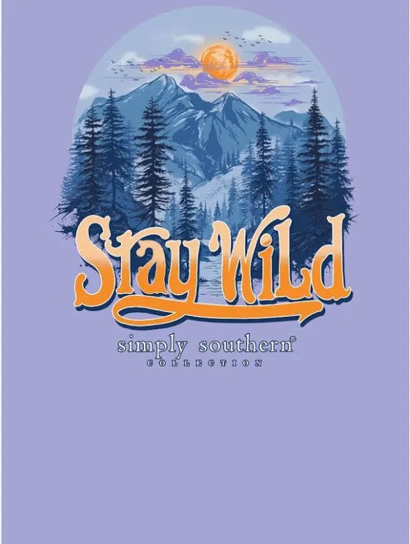 Simply Southern Stay Wild Glacier Long Sleeve Tee
