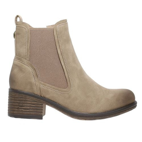 Cora Chunky Heel Bootie Taupe