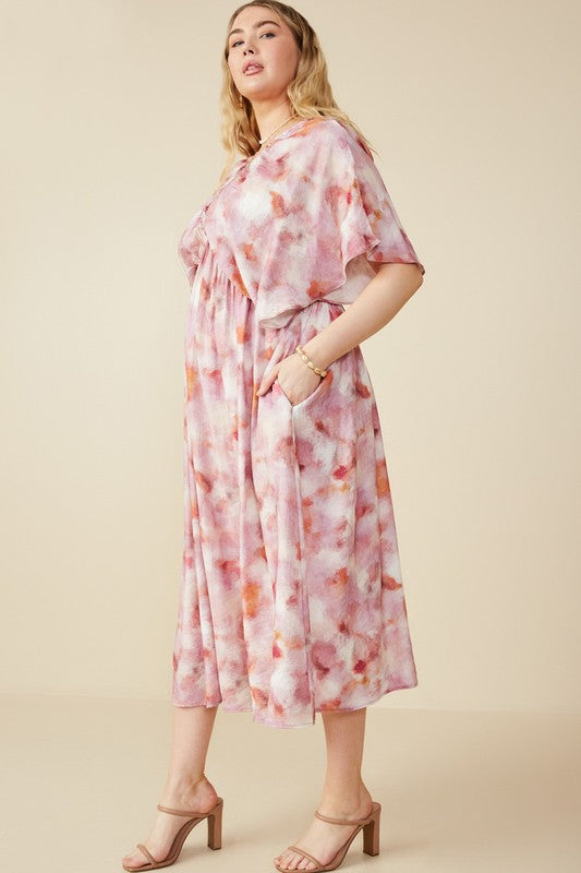 Farrah Hazy Floral Midi Dress