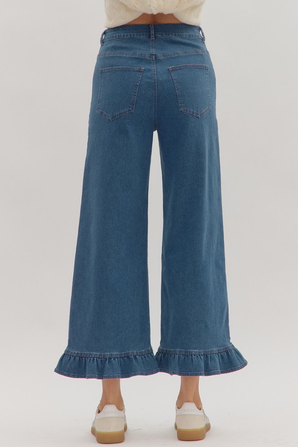 Patty 5 Pocket Ruffle Hem Denim