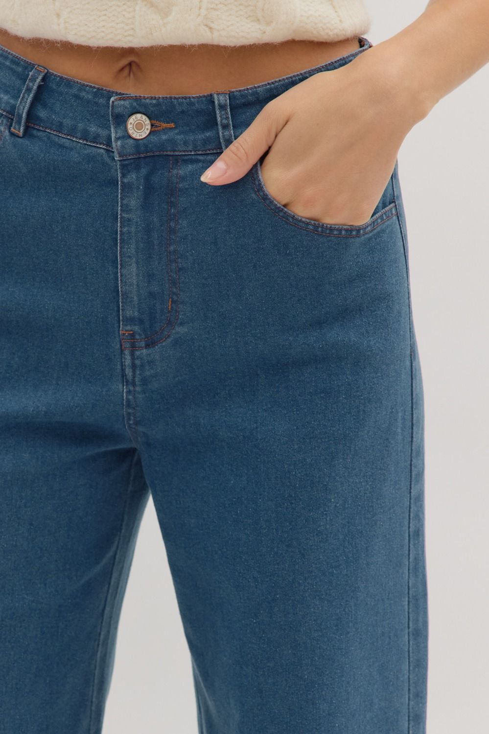 Patty 5 Pocket Ruffle Hem Denim