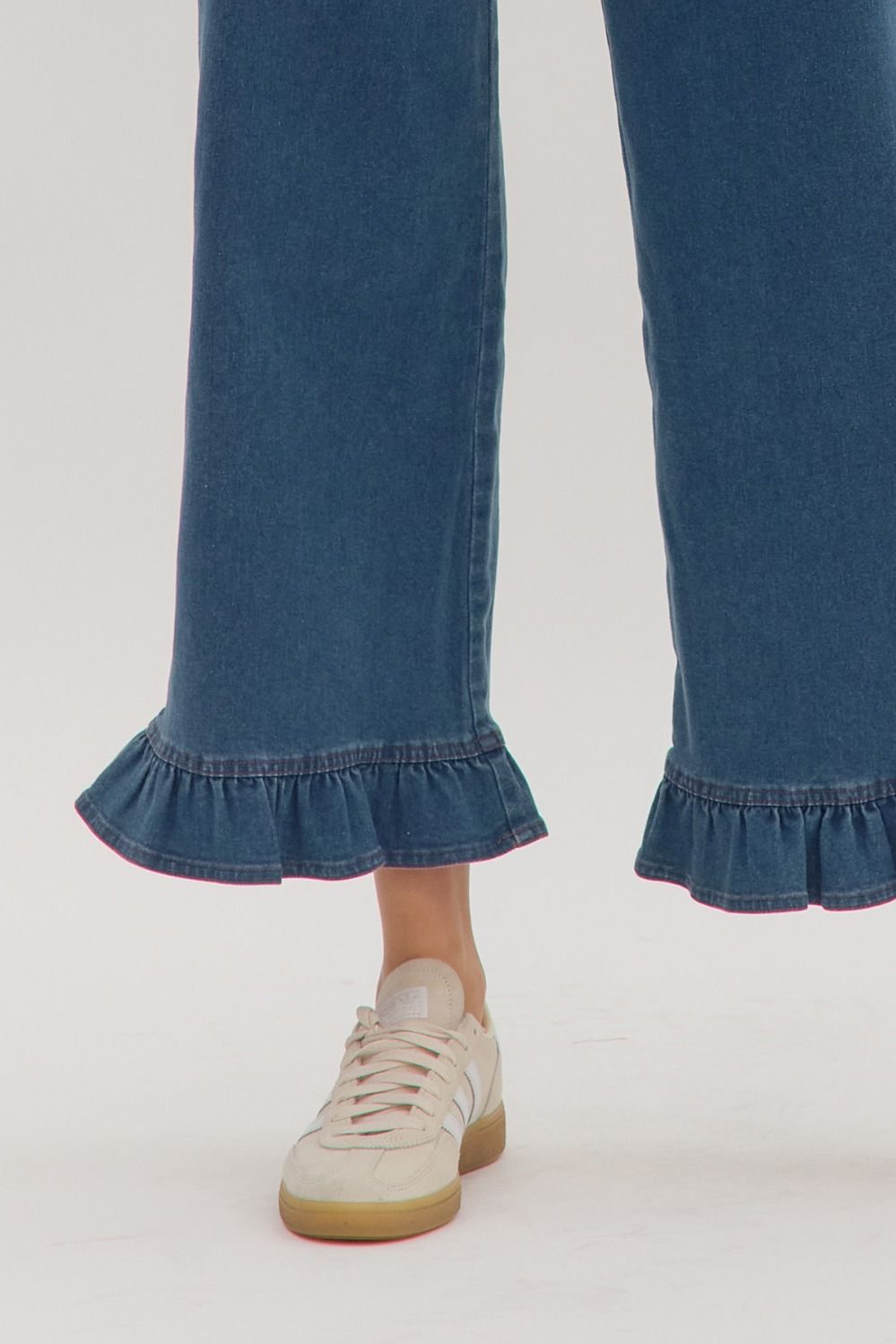 Patty 5 Pocket Ruffle Hem Denim