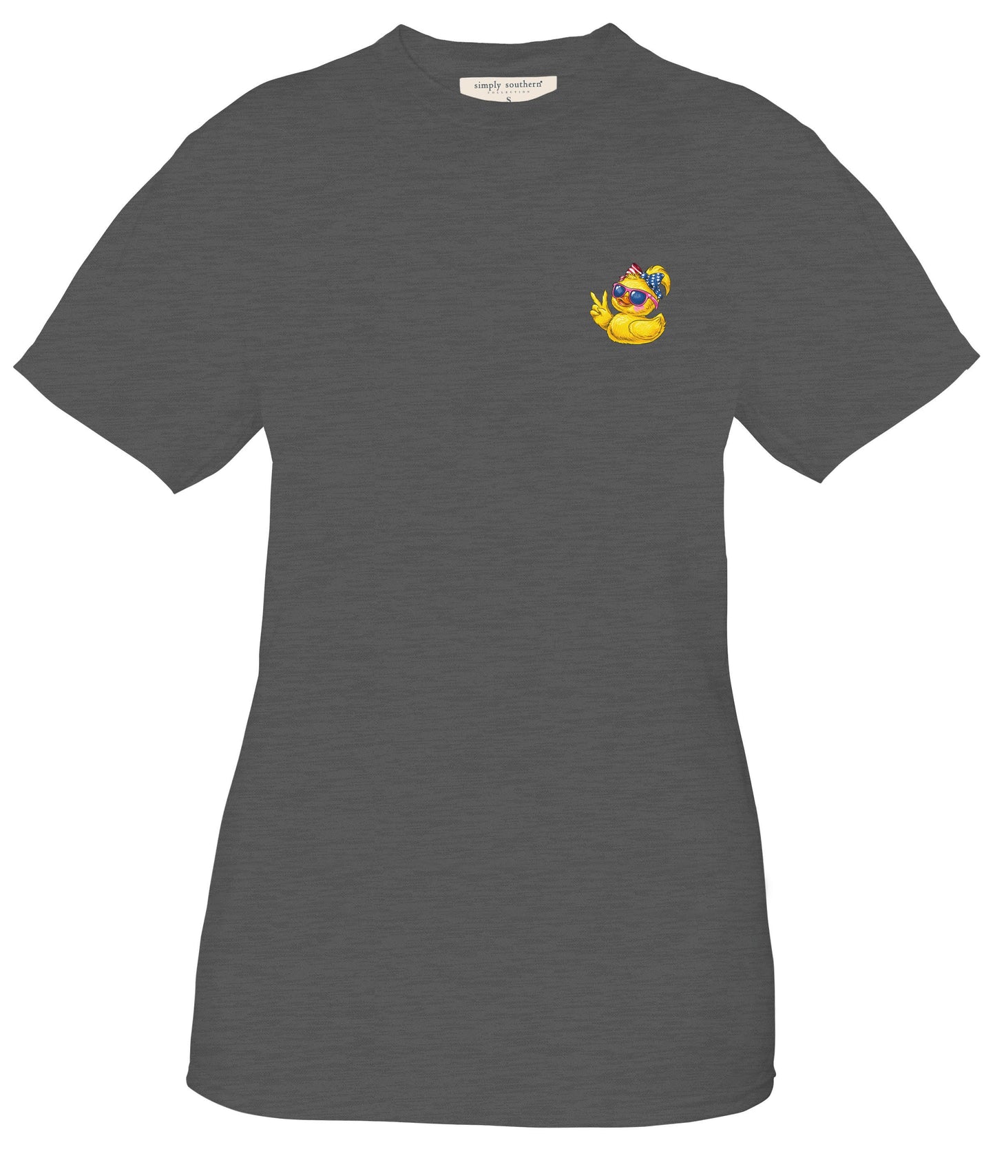 Simply Southern Ducked in The USA Heather Grey
