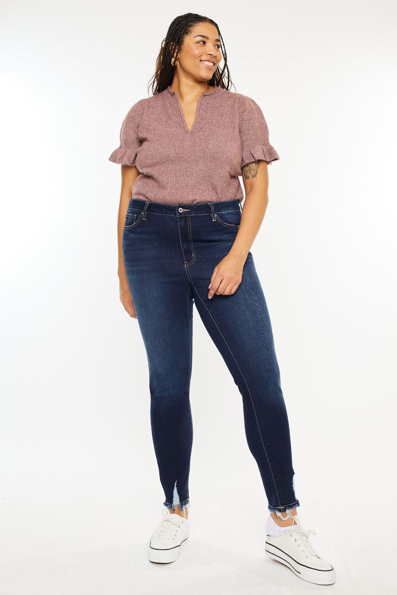 Katrina Kan Can Skinny Jean Dark Stone Wash