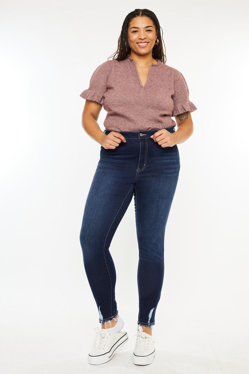 Katrina Kan Can Skinny Jean Dark Stone Wash