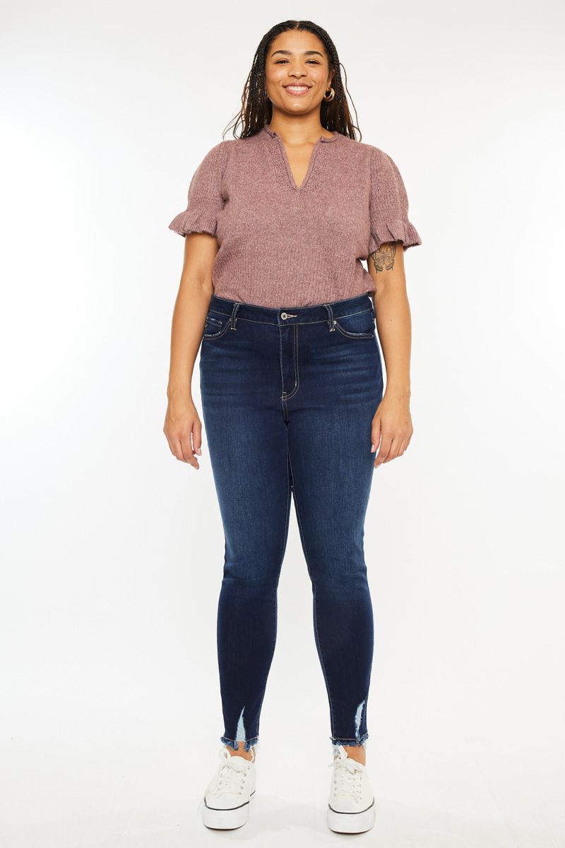 Katrina Kan Can Skinny Jean Dark Stone Wash