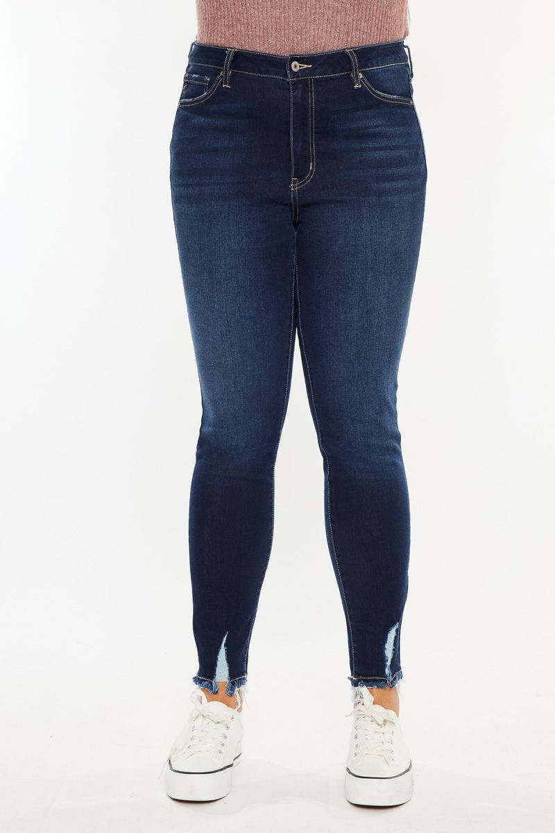 Katrina Kan Can Skinny Jean Dark Stone Wash