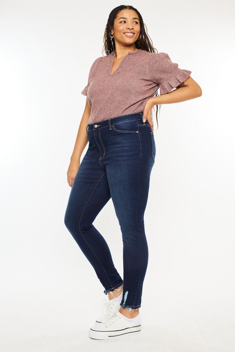 Katrina Kan Can Skinny Jean Dark Stone Wash