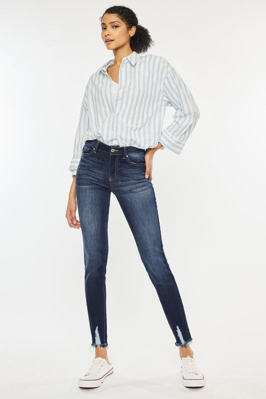 Katrina Kan Can Skinny Jean Dark Stone Wash