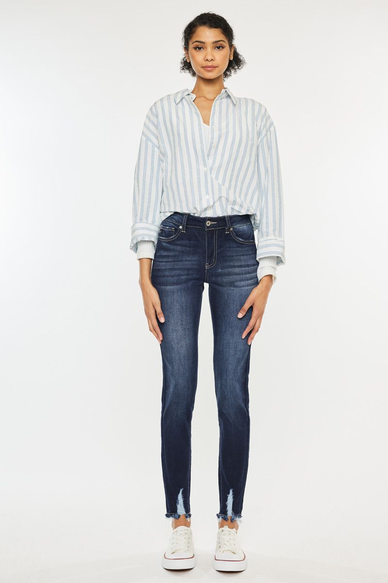 Katrina Kan Can Skinny Jean Dark Stone Wash
