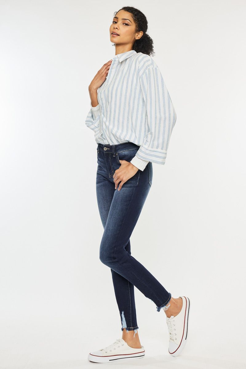 Katrina Kan Can Skinny Jean Dark Stone Wash