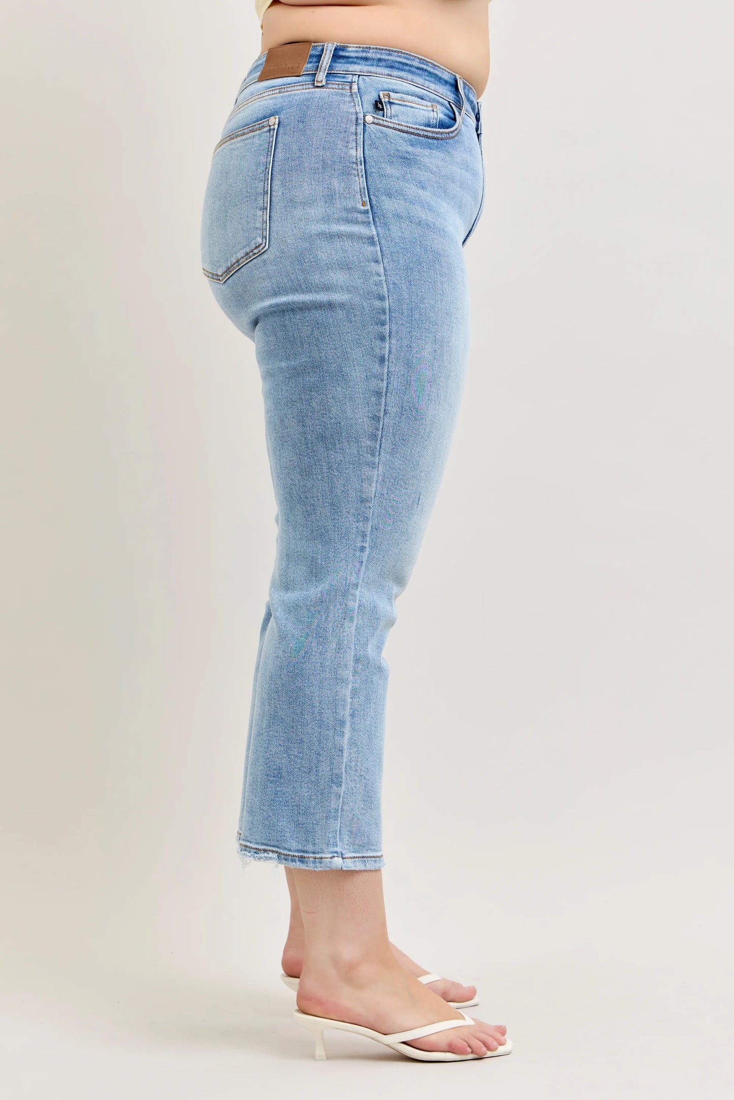Judy Blue High Waist Ankle Straight Light Wash
