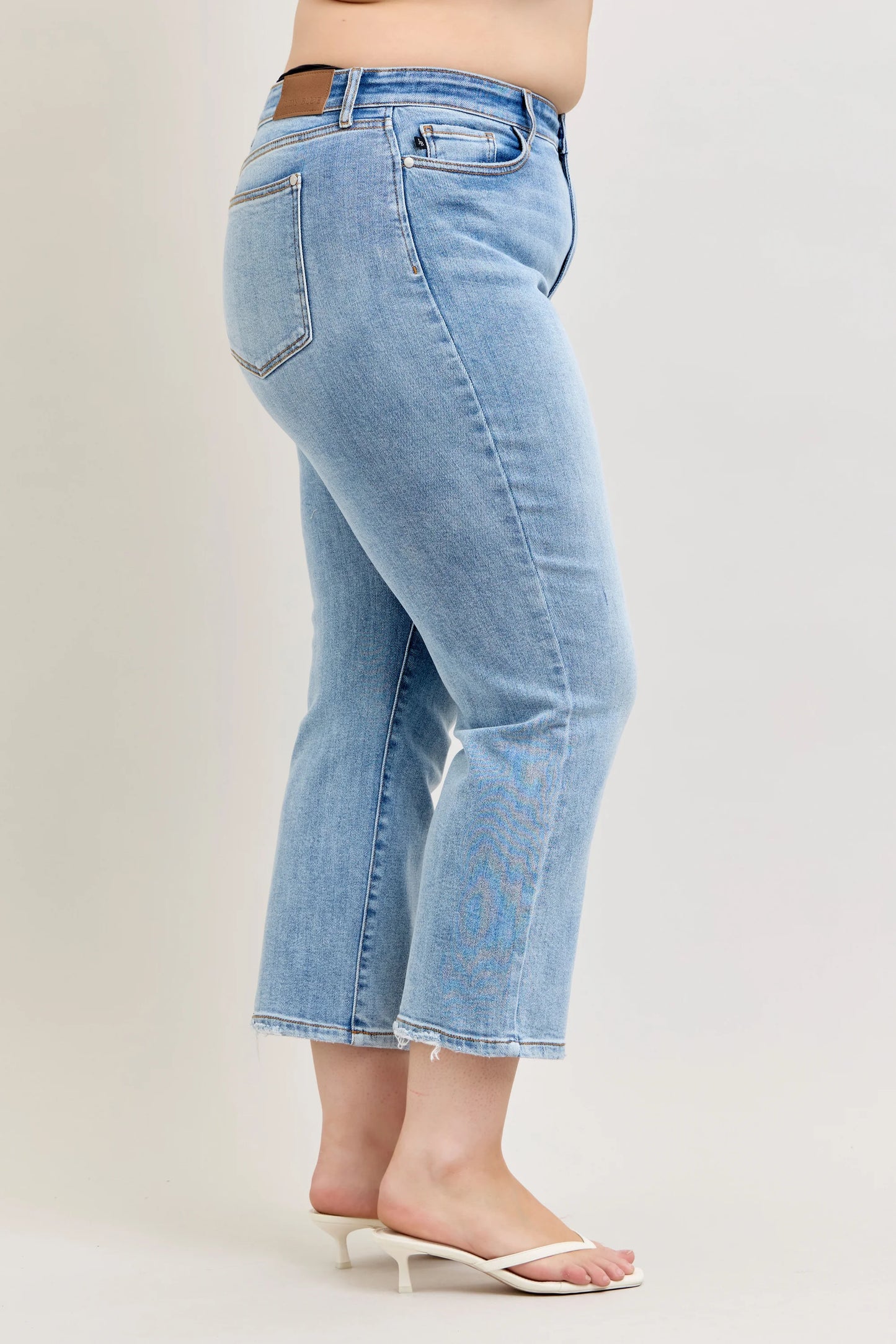 Judy Blue High Waist Ankle Straight Light Wash