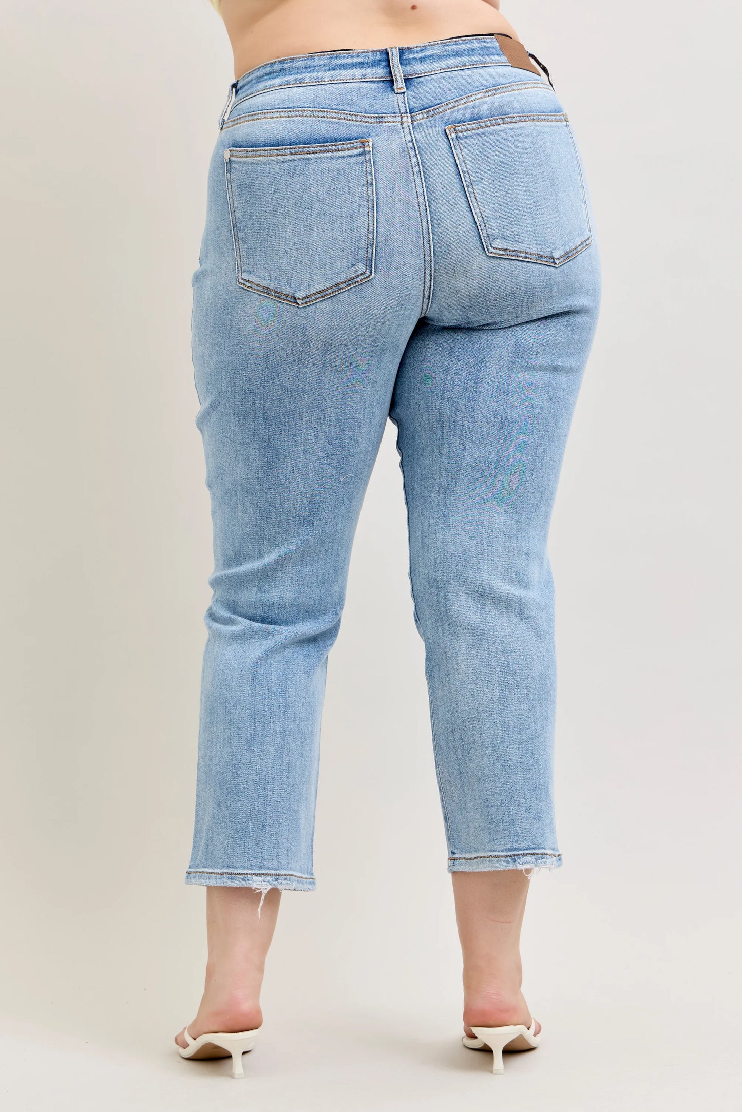 Judy Blue High Waist Ankle Straight Light Wash