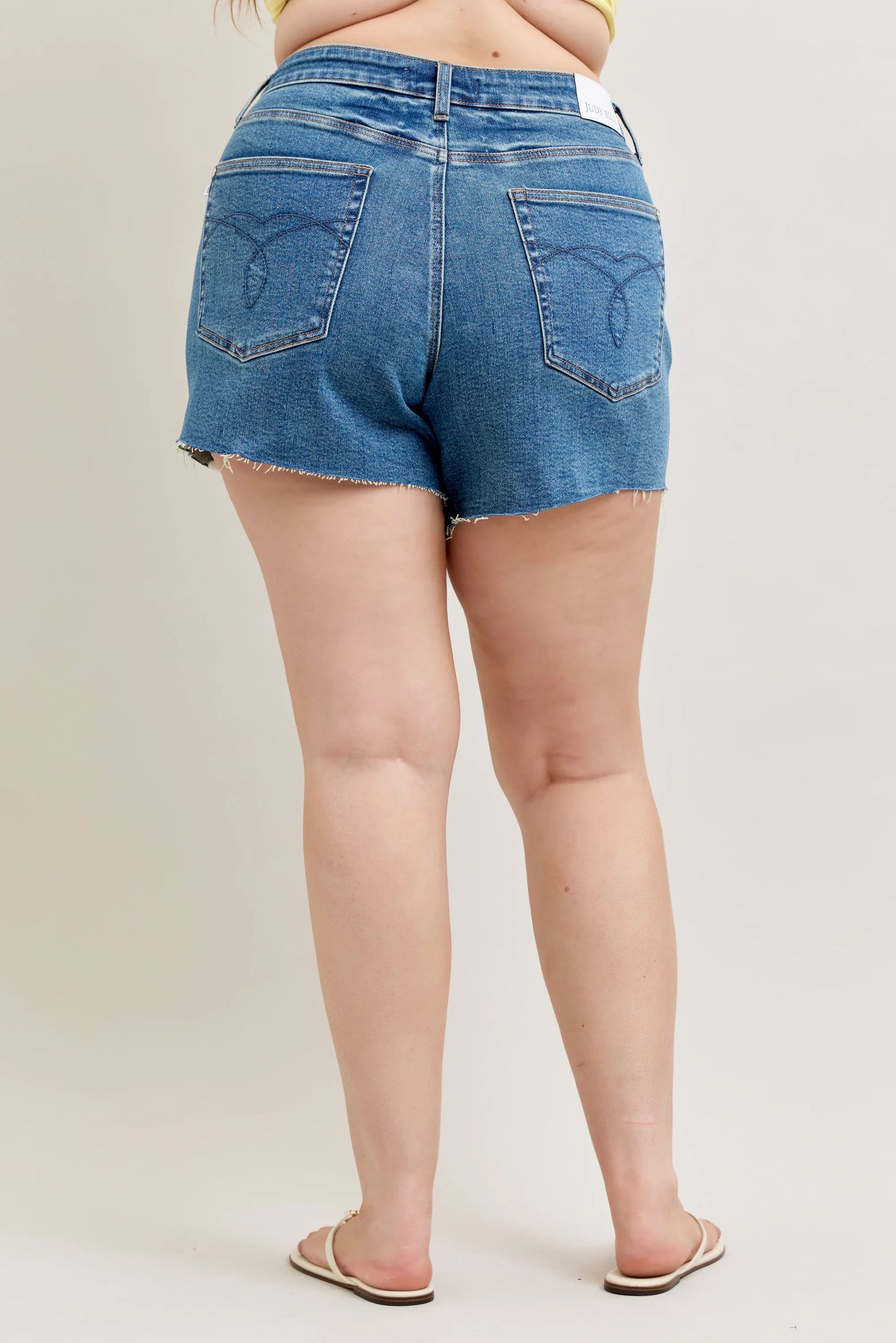 Judy Blue High Waist Rigid Magic Cut Off Short Medium