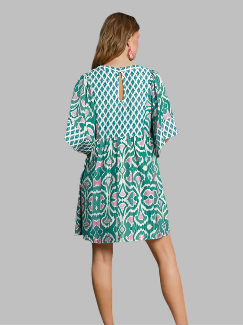 Love Yourself Babydoll Dress Emerald