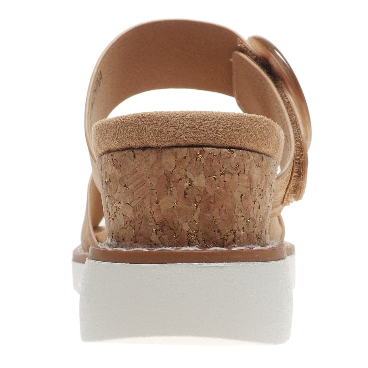 Sally Side Buckle Cork Wedge Natural