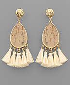 Cork Tassel Earring