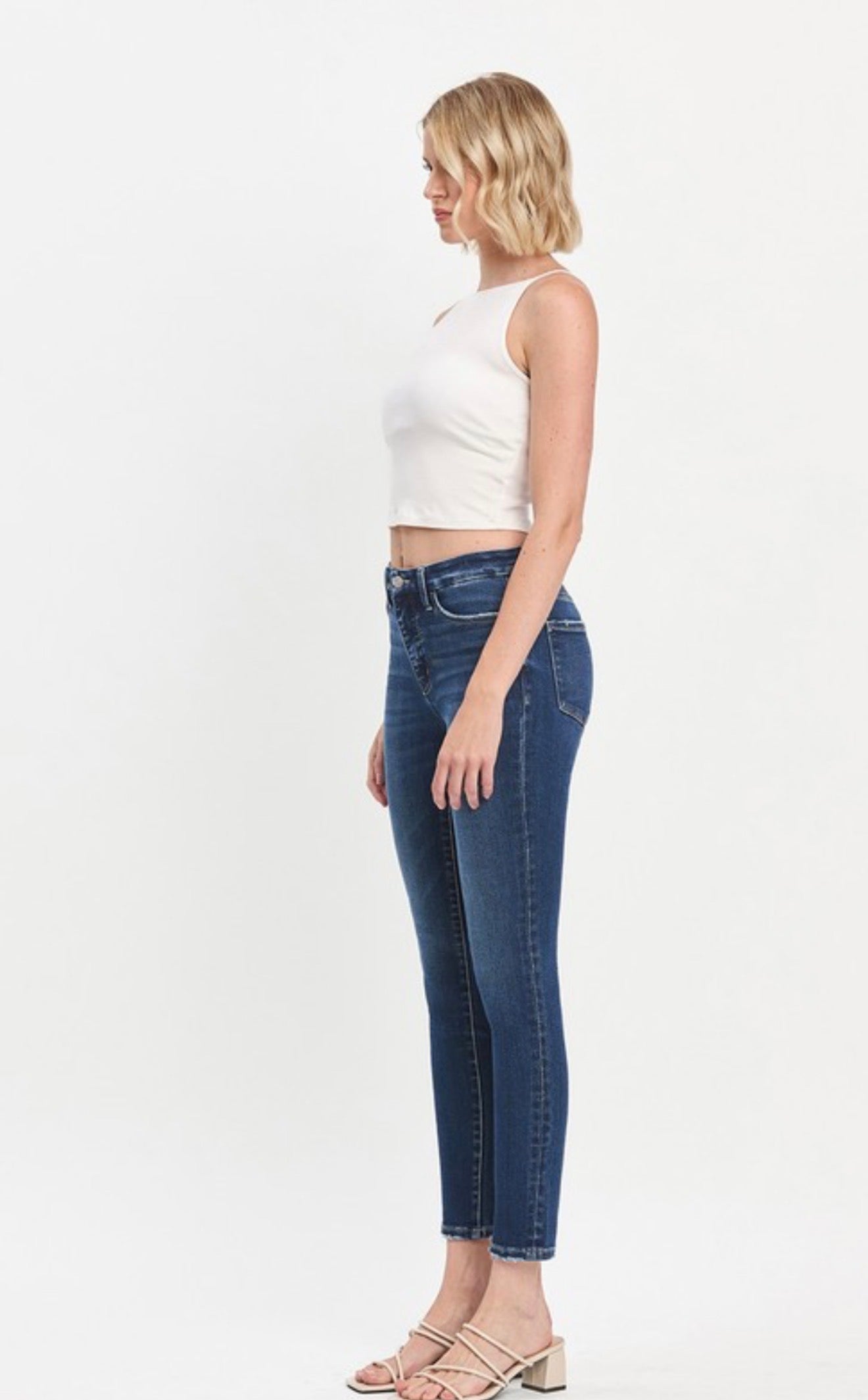 Tabatha Tummy Control High Rise Seamless Skinny Jean Vervet Flying Monkey Dark