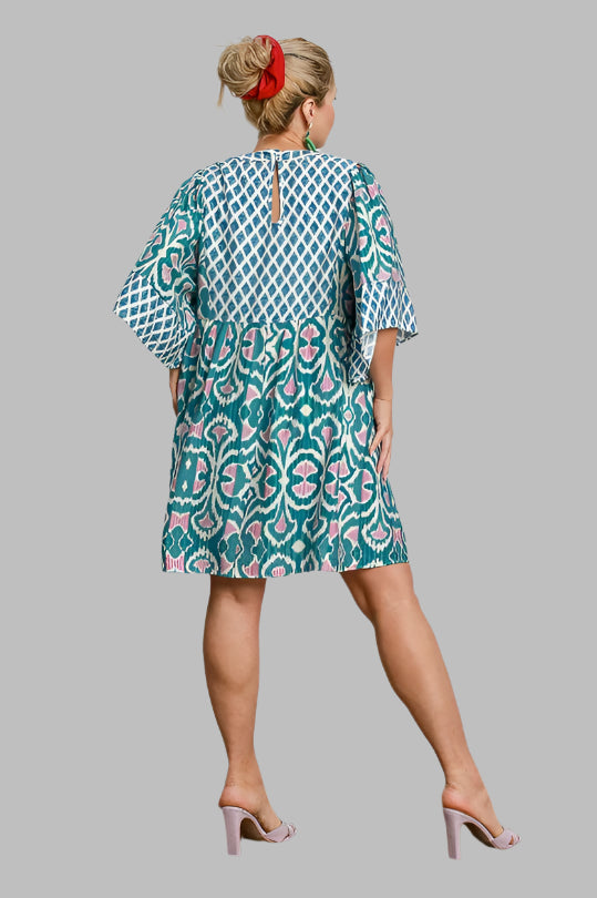 Love Yourself Babydoll Dress Emerald