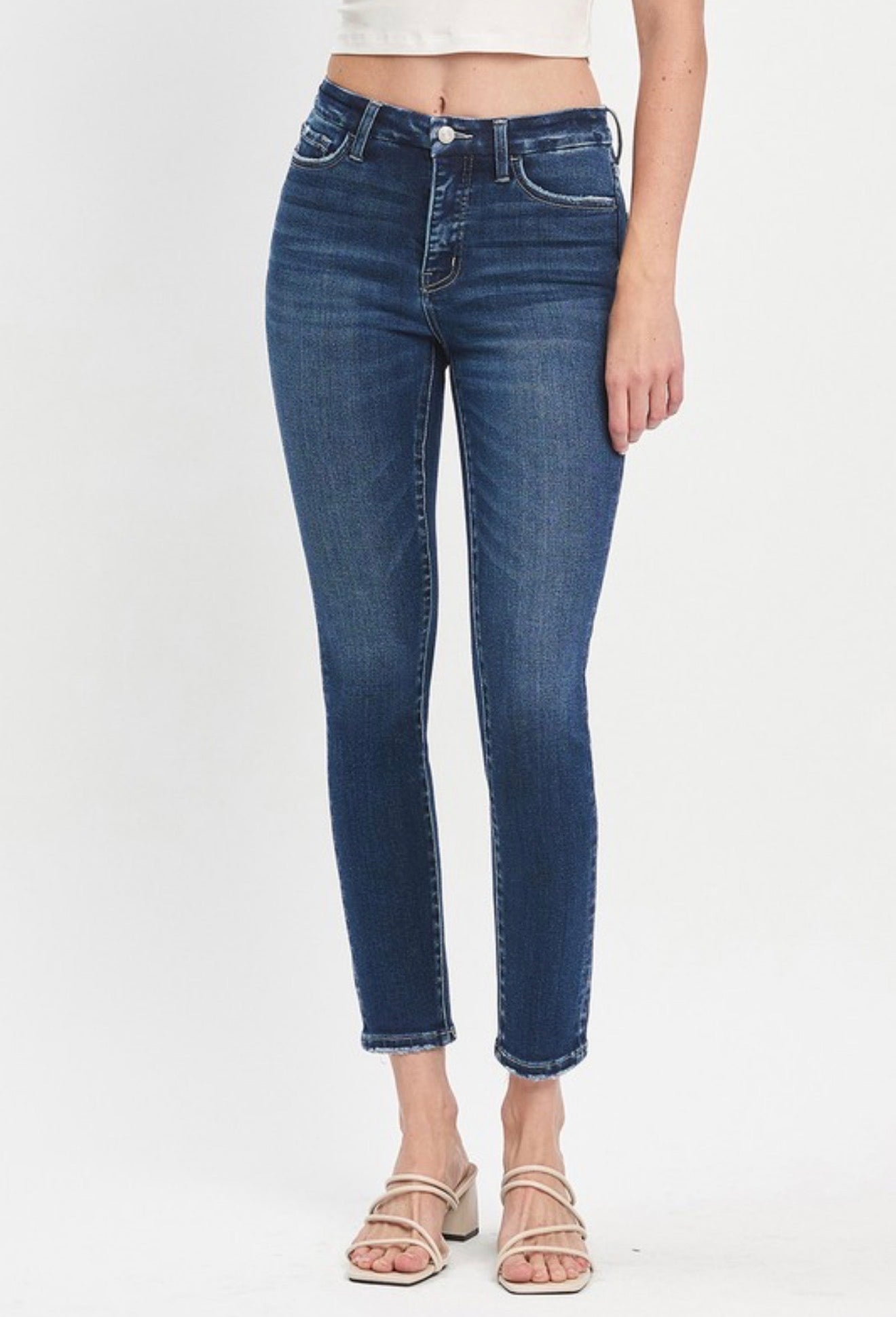 Tabatha Tummy Control High Rise Seamless Skinny Jean Vervet Flying Monkey Dark