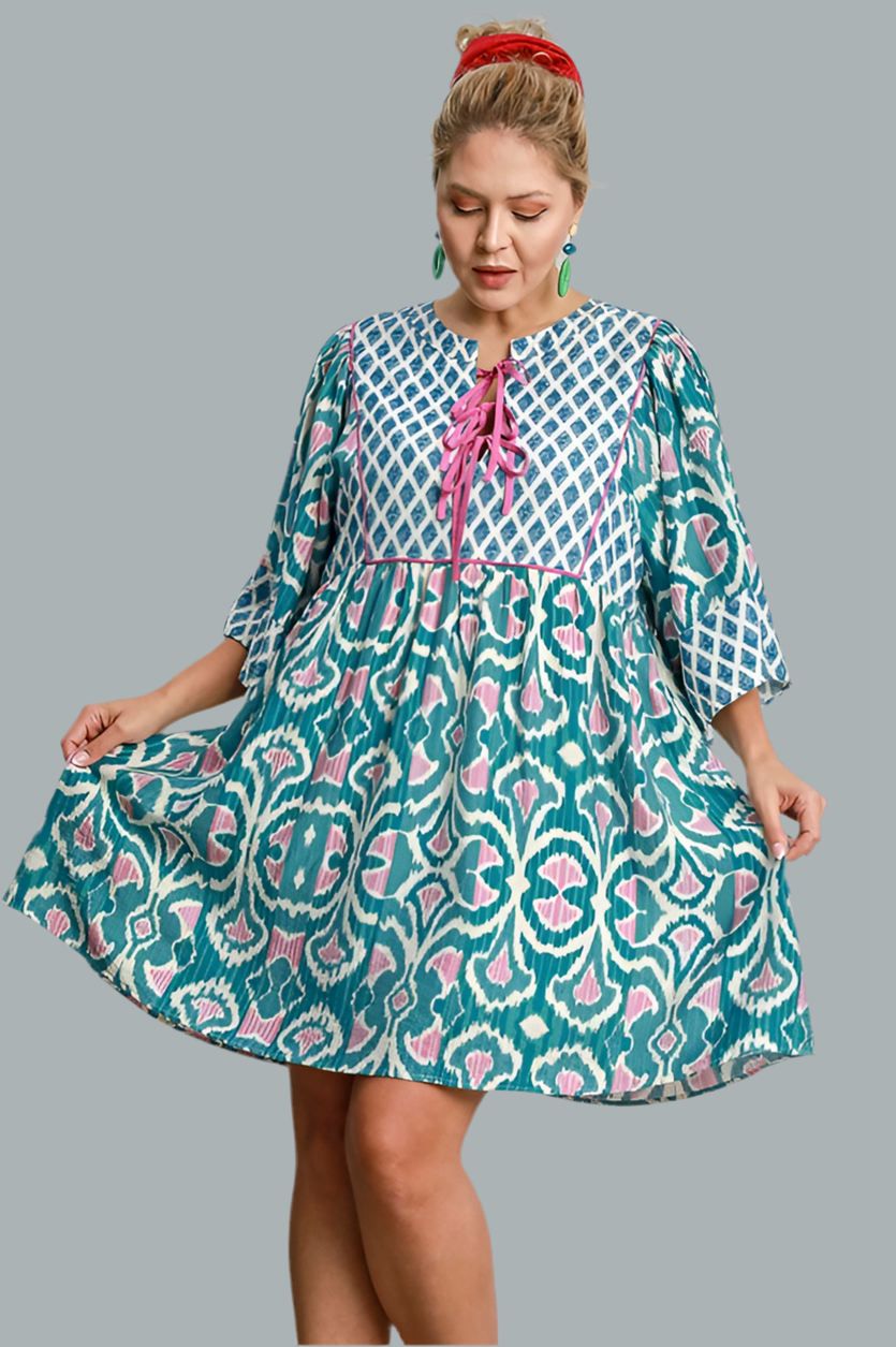 Love Yourself Babydoll Dress Emerald