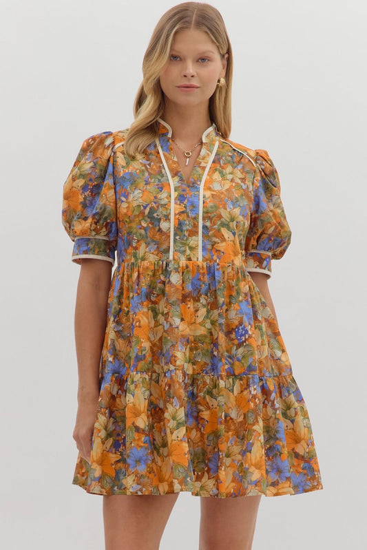 Finley Multi Floral Mini Dress