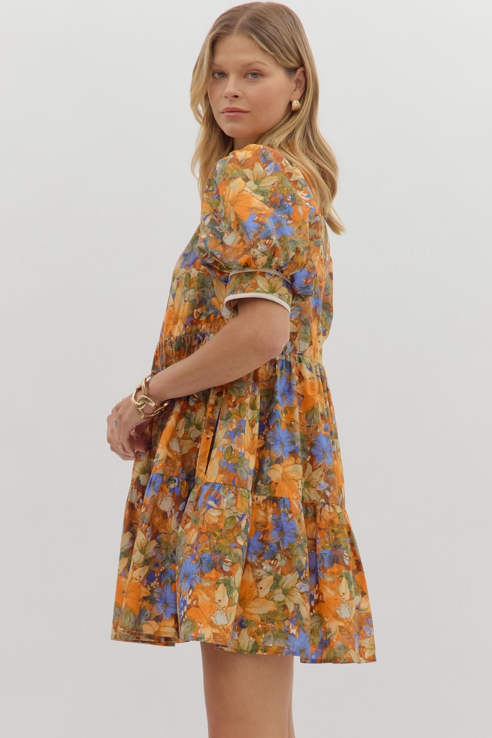 Finley Multi Floral Mini Dress