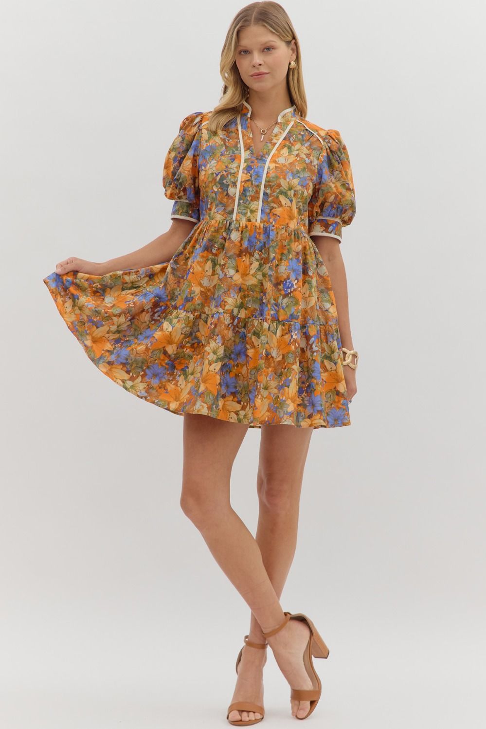 Finley Multi Floral Mini Dress