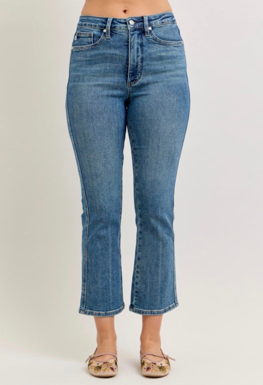 Judy Blue High Waist Tummy Control Kick Flare Jeans Medium