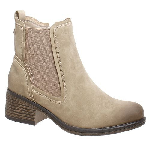 Cora Chunky Heel Bootie Taupe