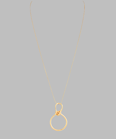 26" Gold Knotted Necklace