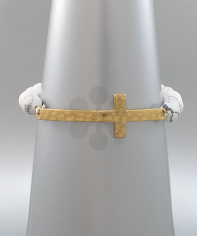 Cross Stone Bracelet