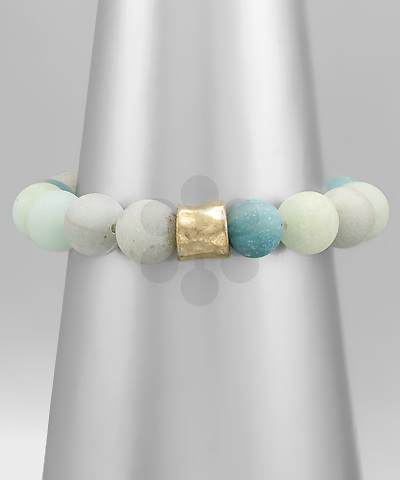 10mm Stone Tube Bracelet