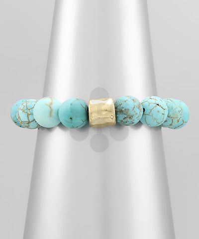 10mm Stone Tube Bracelet