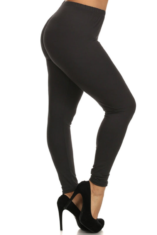 Butter Soft Legging- One Size Plus Size Black