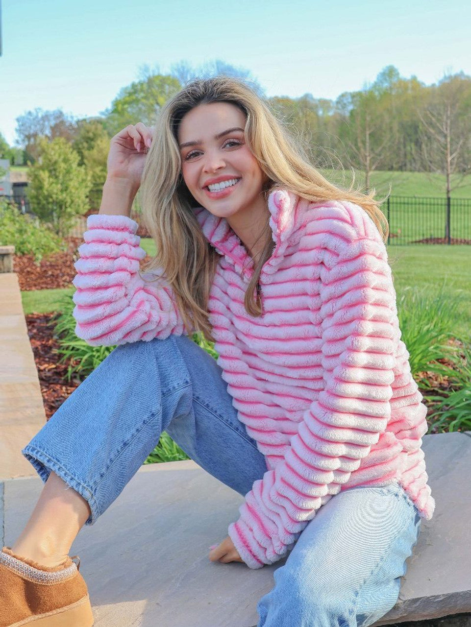 Lori Luxurious Ultrasoft Simply Southern Pullover Pink