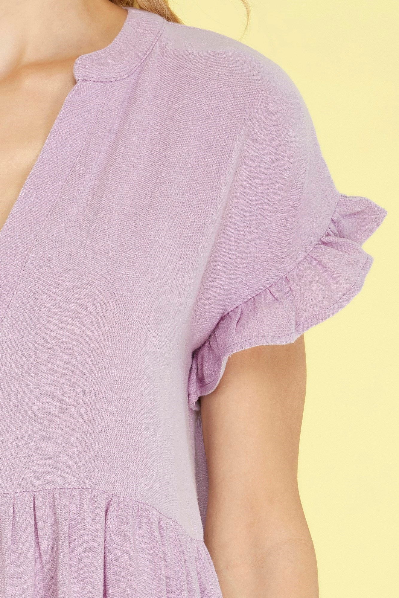 Olivia Tiered Tunic Top Lilac