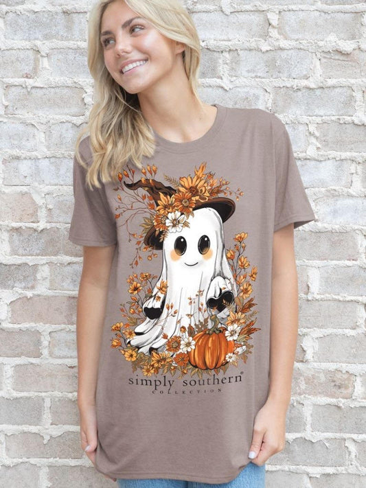 Simply Southern Friendly Ghost Short Sleeve Tee